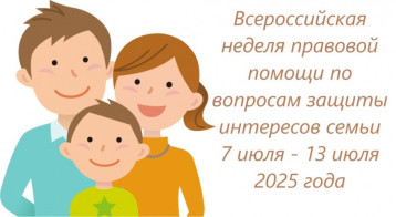 Всероссийская акция «Неделя правовой помощи по вопросам защиты интересов семьи» Всероссийская акция «Неделя правовой помощи по вопросам защиты интересов семьи».