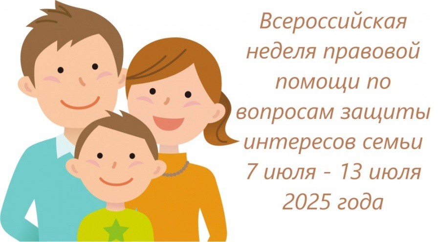 Всероссийская акция «Неделя правовой помощи по вопросам защиты интересов семьи» Всероссийская акция «Неделя правовой помощи по вопросам защиты интересов семьи».